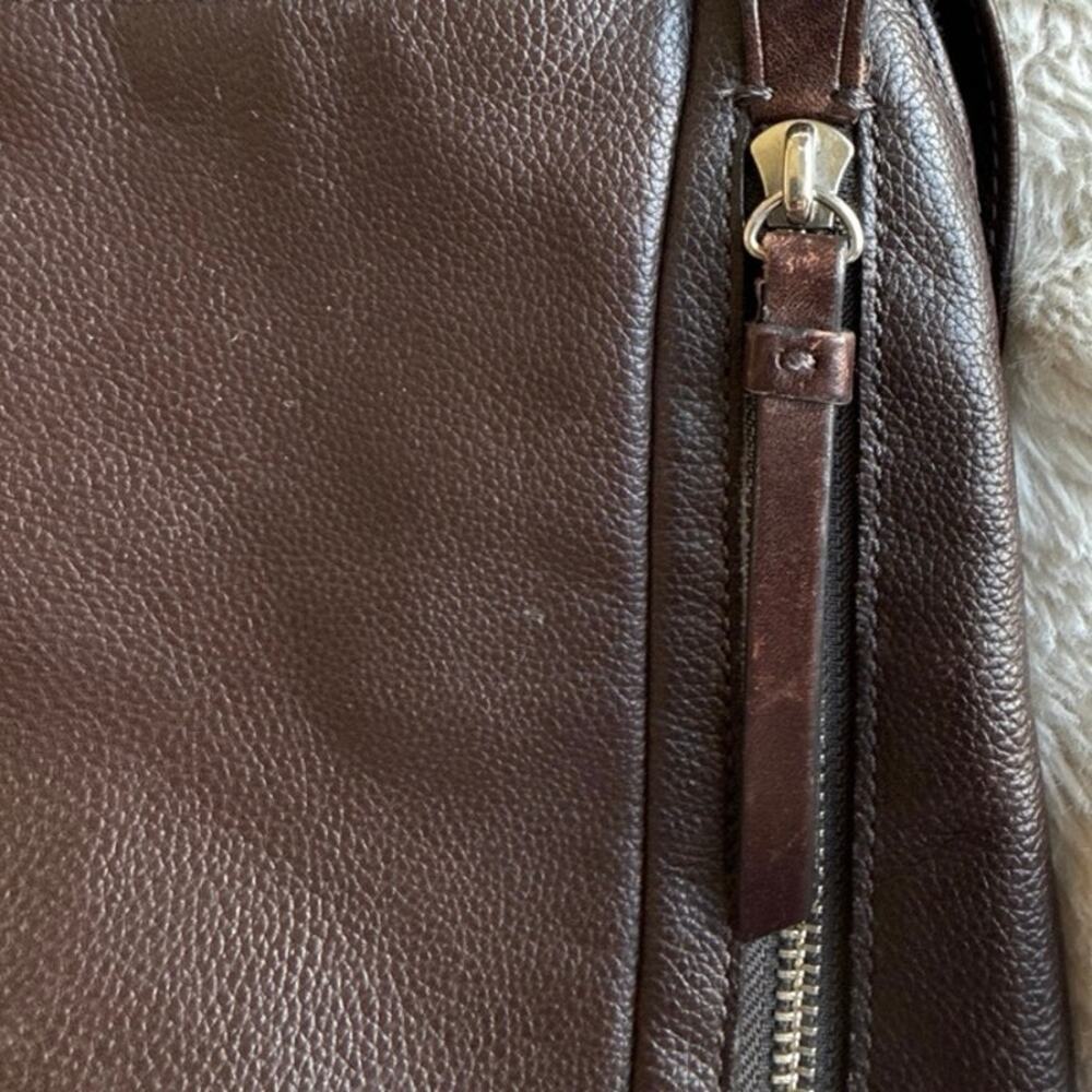 COACH Thompson Convertible Brown Leather Sling Bag Backpack - Picture 11 of 12